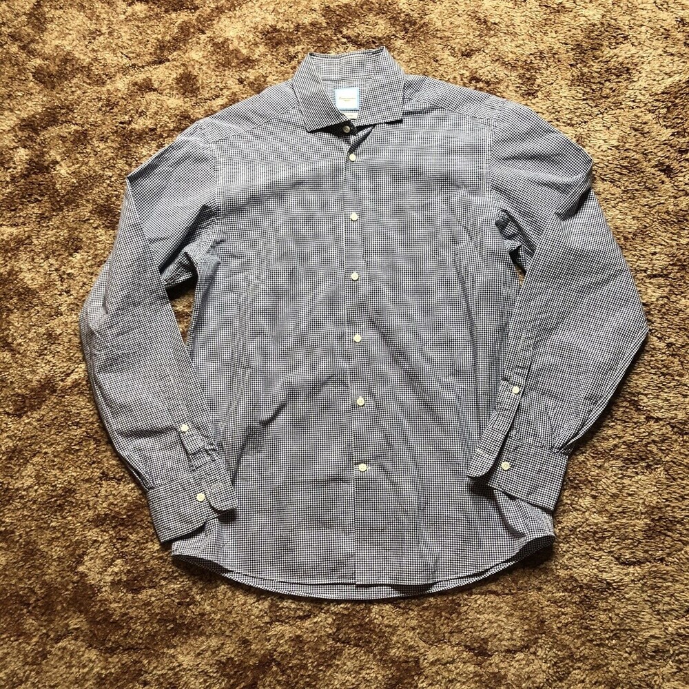 Camicissima Shirt Mens Size 40 15 3/4 Button Down Striped Long Sleeves Cotton